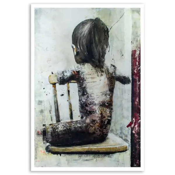 Kollageflickan - Print